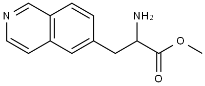 METHYL 2-AMINO-3-(ISOQUINOLIN-6-YL)PROPANOATE 结构式