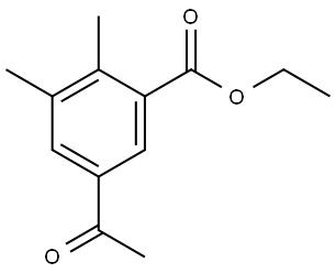 Ethyl 5-acetyl-2,3-dimethylbenzoate,2112886-27-6,结构式