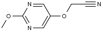 2-[(2-Methoxy-5-pyrimidinyl)oxy]acetonitrile Struktur