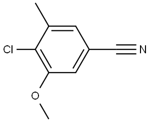 4-Chloro-3-methoxy-5-methylbenzonitrile Structure