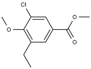 Methyl 3-chloro-5-ethyl-4-methoxybenzoate,2116168-66-0,结构式
