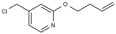 2-(but-3-en-1-yloxy)-4-(chloromethyl)pyridine Structure