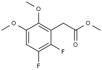 Methyl 2,3-difluoro-5,6-dimethoxybenzeneacetate 结构式