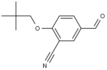 2-(2,2-Dimethylpropoxy)-5-formylbenzonitrile,2117403-34-4,结构式
