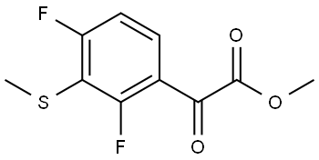 methyl 2-(2,4-difluoro-3-(methylthio)phenyl)-2-oxoacetate Structure