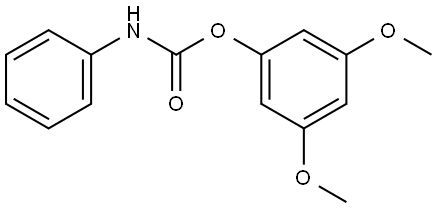 Phenol, 3,5-dimethoxy-, phenylcarbamate 化学構造式