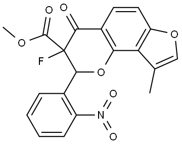 Methyl 3-fluoro-3,4-dihydro-9-methyl-2-(2-nitrophenyl)-4-oxo-2H-furo[2,3-h]-1-be...|