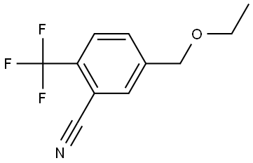 5-(Ethoxymethyl)-2-(trifluoromethyl)benzonitrile 结构式