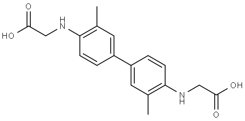 2,2'-(3,3'-dimethylbiphenyl-4,4'-diyl)bis(azanediyl)diacetic acid 结构式