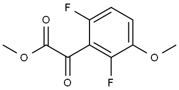Methyl 2,6-difluoro-3-methoxy-α-oxobenzeneacetate 结构式