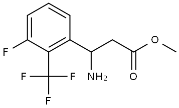 METHYL 3-AMINO-3-[3-FLUORO-2-(TRIFLUOROMETHYL)PHENYL]PROPANOATE,2122165-20-0,结构式