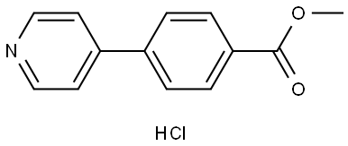 4-Pyridin-4-yl-benzoic acid methyl ester hydrochloride Structure