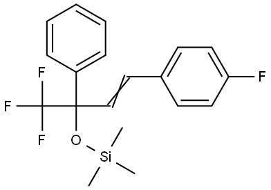 3-(4-fluorophenyl)-1-phenyl-1-trifluoromethylallyloxy]trimethylsilane 结构式