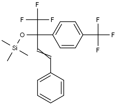 trimethyl-[3-phenyl-1-trifluoromethyl-1-(4-trifluoromethylphenyl)allyloxy]silane,2129577-78-0,结构式