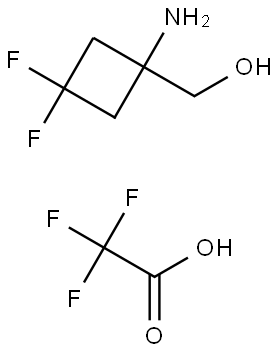 Cyclobutanemethanol, 1-amino-3,3-difluoro-, 2,2,2-trifluoroacetate (1:1) 结构式