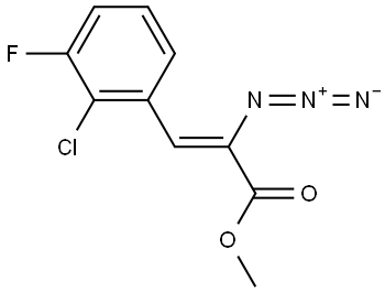 2-Propenoic acid, 2-azido-3-(2-chloro-3-fluorophenyl)-, methyl ester, (2Z)- Structure