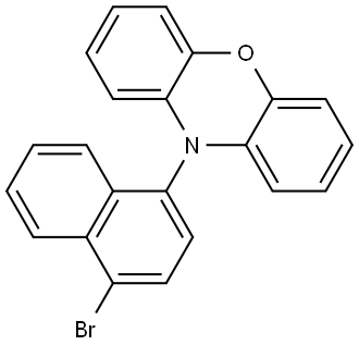 10-(4-bromonaphthyl)-10H-phenoxazine 结构式