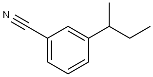 3-(sec-butyl)benzonitrile Structure