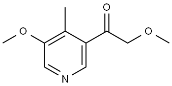 2-Methoxy-1-(5-methoxy-4-methyl-3-pyridinyl)ethanone 结构式