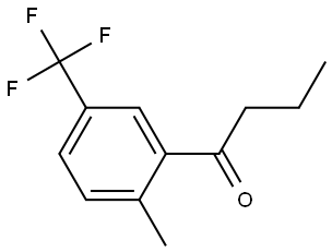 1-(2-methyl-5-(trifluoromethyl)phenyl)butan-1-one Structure