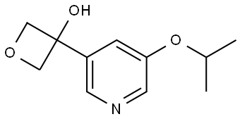 3-[5-(1-Methylethoxy)-3-pyridinyl]-3-oxetanol Structure