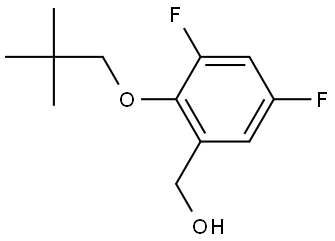 2-(2,2-Dimethylpropoxy)-3,5-difluorobenzenemethanol Structure