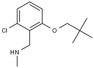 2-Chloro-6-(2,2-dimethylpropoxy)-N-methylbenzenemethanamine Structure