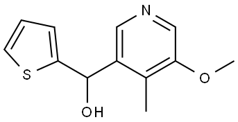 5-Methoxy-4-methyl-α-2-thienyl-3-pyridinemethanol Structure