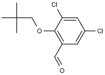 3,5-Dichloro-2-(2,2-dimethylpropoxy)benzaldehyde Structure