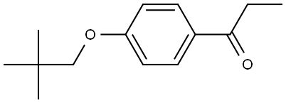 1-[4-(2,2-Dimethylpropoxy)phenyl]-1-propanone Structure