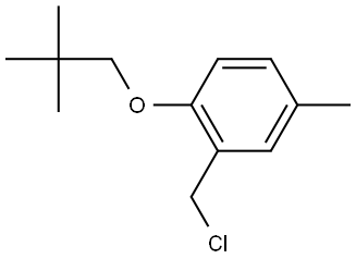 2-(Chloromethyl)-1-(2,2-dimethylpropoxy)-4-methylbenzene Structure