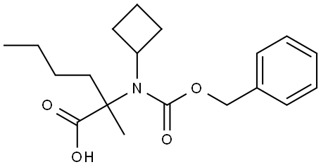 2-(((苄氧基)羰基)(环丁基)氨基)-2-甲基己酸, 2143207-05-8, 结构式