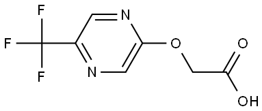 Acetic acid, 2-[[5-(trifluoromethyl)-2-pyrazinyl]oxy]- Structure
