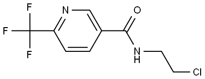 N-(2-Chloroethyl)-6-(trifluoromethyl)-3-pyridinecarboxamide 结构式