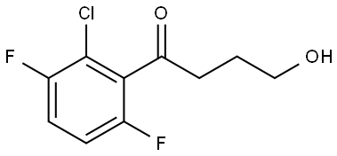 1-(2-Chloro-3,6-difluorophenyl)-4-hydroxy-1-butanone Struktur