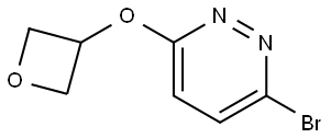 3-bromo-6-(oxetan-3-yloxy)pyridazine 化学構造式