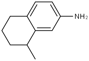 2-Naphthalenamine, 5,6,7,8-tetrahydro-8-methyl- Structure