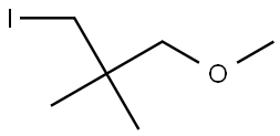 1-iodo-3-methoxy-2,2-dimethylpropane Structure