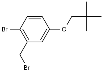 1-Bromo-2-(bromomethyl)-4-(2,2-dimethylpropoxy)benzene Structure