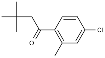 1-(4-Chloro-2-methylphenyl)-3,3-dimethyl-1-butanone Structure