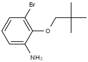 3-Bromo-2-(2,2-dimethylpropoxy)benzenamine Structure