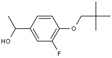 4-(2,2-Dimethylpropoxy)-3-fluoro-α-methylbenzenemethanol Structure