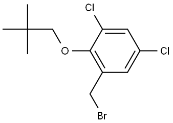 1-(Bromomethyl)-3,5-dichloro-2-(2,2-dimethylpropoxy)benzene Structure