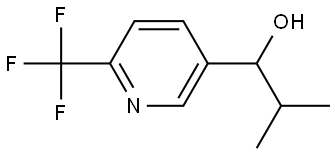 α-(1-Methylethyl)-6-(trifluoromethyl)-3-pyridinemethanol 结构式