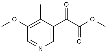 Methyl 5-methoxy-4-methyl-α-oxo-3-pyridineacetate 结构式