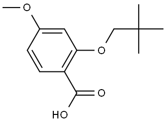 2-(2,2-Dimethylpropoxy)-4-methoxybenzoic acid,2152502-24-2,结构式