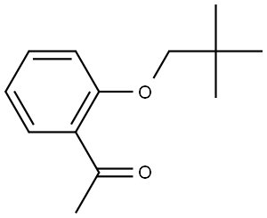 1-[2-(2,2-Dimethylpropoxy)phenyl]ethanone,2153094-34-7,结构式