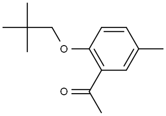 1-[2-(2,2-Dimethylpropoxy)-5-methylphenyl]ethanone,2153273-95-9,结构式