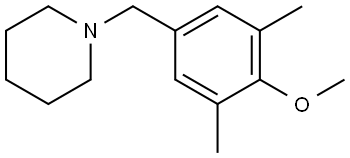 1-[(4-Methoxy-3,5-dimethylphenyl)methyl]piperidine Structure