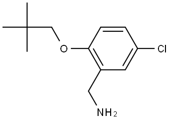 5-Chloro-2-(2,2-dimethylpropoxy)benzenemethanamine Structure